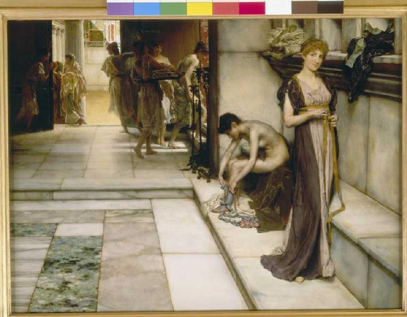 Im Apodyterium der Thermen in Rom. van Sir Lawrence Alma-Tadema