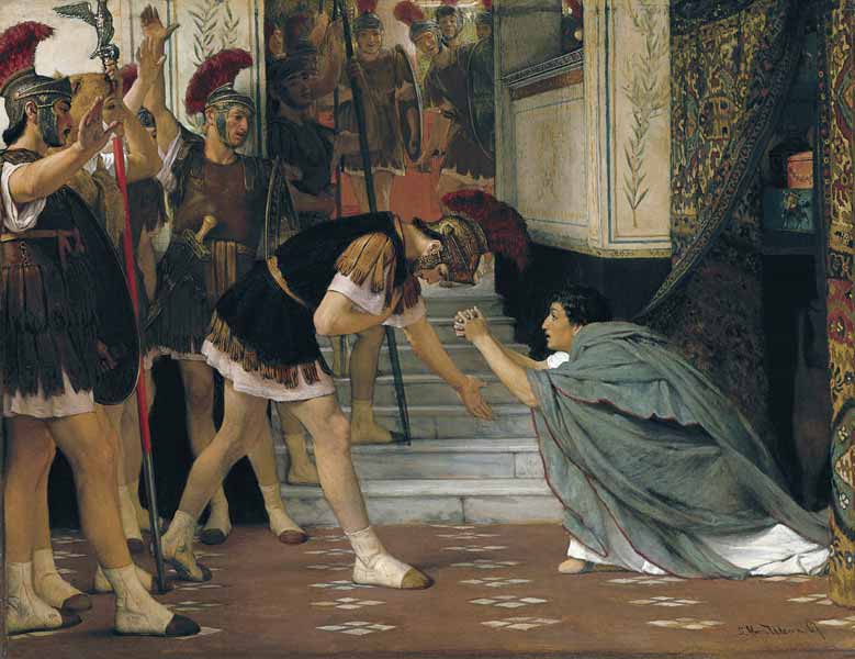 Proclaiming Claudius Emperor van Sir Lawrence Alma-Tadema