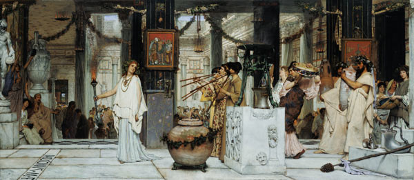 The Vintage Festival in Ancient Rome van Sir Lawrence Alma-Tadema