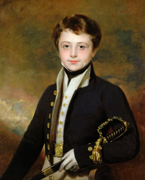 Portrait of a Midshipman van Sir Martin Archer Shee