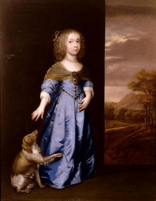 Lady Henrietta Mordaunt (oil on canvas) van Sir Peter Lely