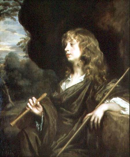 Young Man as a Shepherd van Sir Peter Lely