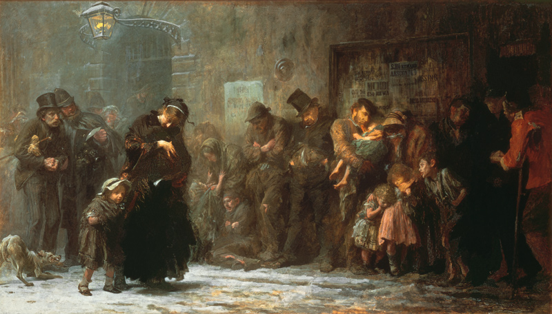 Applicants for Admission to a Casual Ward van Sir Samuel Luke Fildes