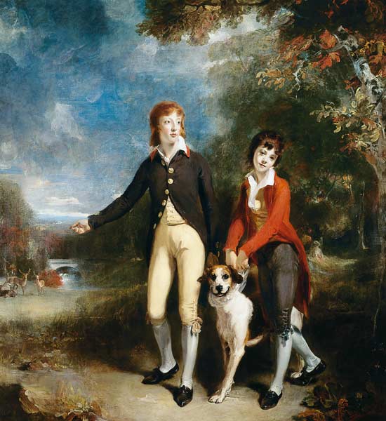 Portrait of Charles Chetwynd-Talbot, Viscount Ingestre and His Brother van Sir Thomas Lawrence