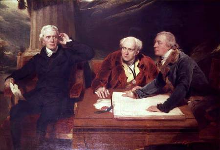 Sir Francis Baring, Banker and Director of the East India Company, with his Associates van Sir Thomas Lawrence