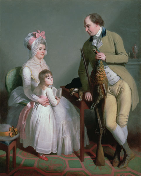 Mr and Mrs Custance of Norwich and their Daughter Frances van Sir William Beechey