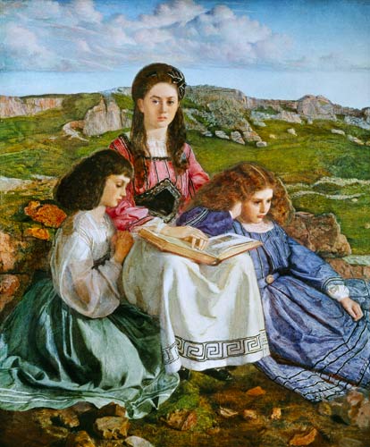 The Three Sisters of Dean Liddell van Sir William Blake Richmond