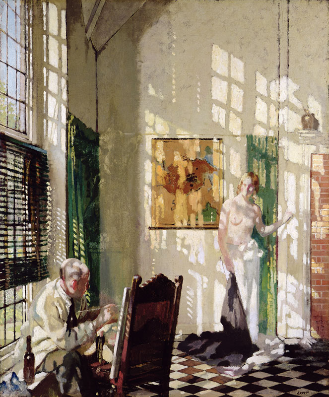 The Studio (oil on canvas) van Sir William Orpen