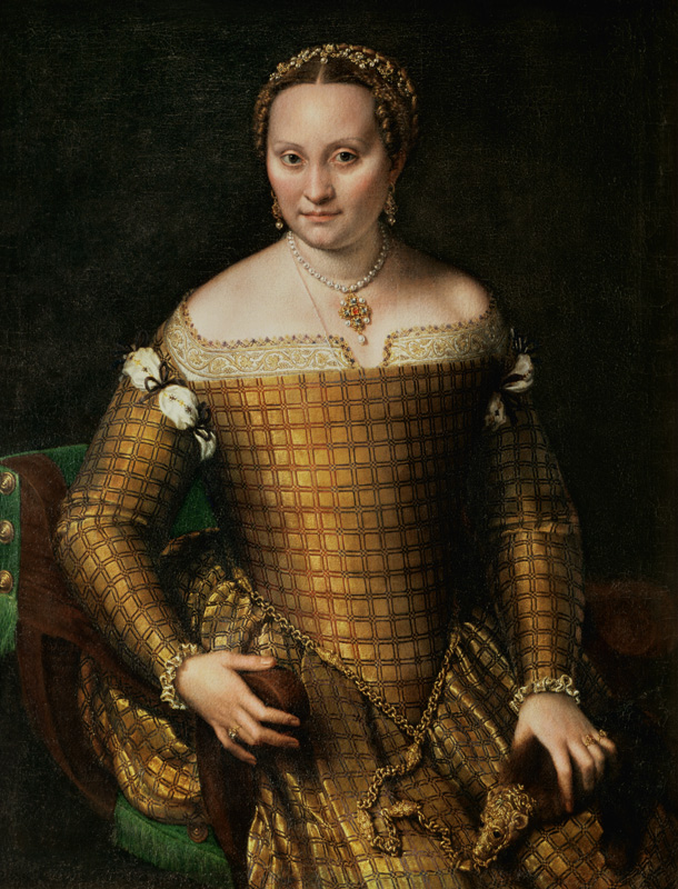 Portrait of the artist's mother, Bianca Ponzoni Anguisciola van Sofonisba Anguisciola