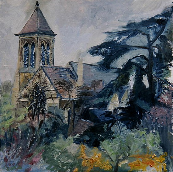 Christ Church, East Sheen (oil on canvas)  van Sophia  Elliot