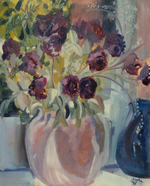 Dried Roses, 1994 (oil on canvas)  van Sophia  Elliot