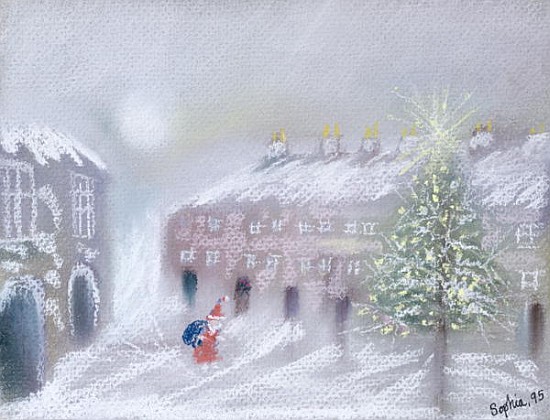 Father Christmas, 1995 (pastel on paper)  van Sophia  Elliot