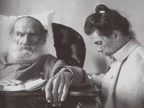 The Sick Leo Tolstoy with daughter Tatyana in Gaspra on the Crimea