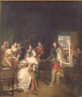 Meeting Between Louis II (1621-86) de Bourbon and Anne-Marie-Louise d'Orleans (1627-93)