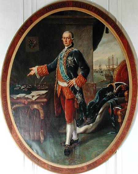 Portrait of Caballero Teodoro de Croix (1730-92) Viceroy of Peru and Chile van Spanish School