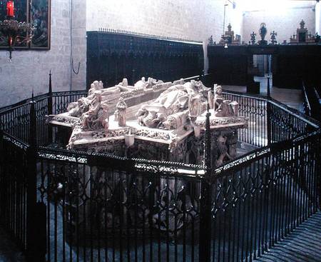 Tomb of Juan II of Castille (1405-54) and Isabel of Portugal van Spanish School