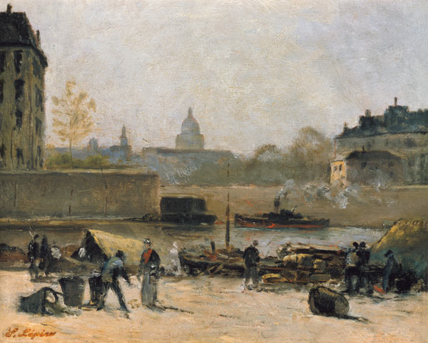 Paris, an der Seine mit Blick zum Pantheon van Stanislas Lépine