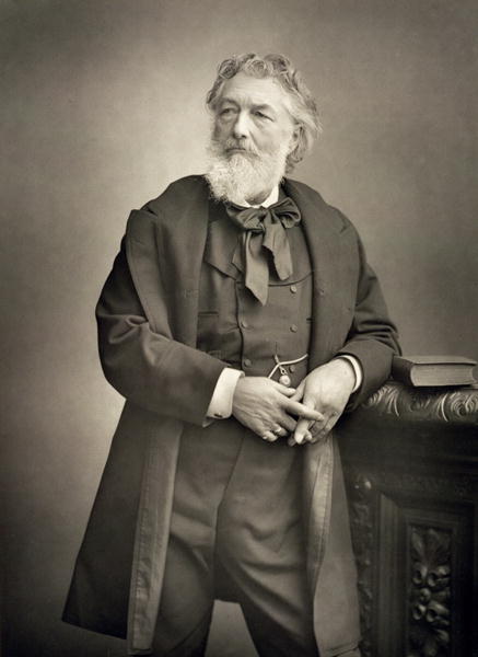 Sir Frederic Leighton (1830-96), painter, portrait photograph (b/w photo)  van Stanislaus Walery