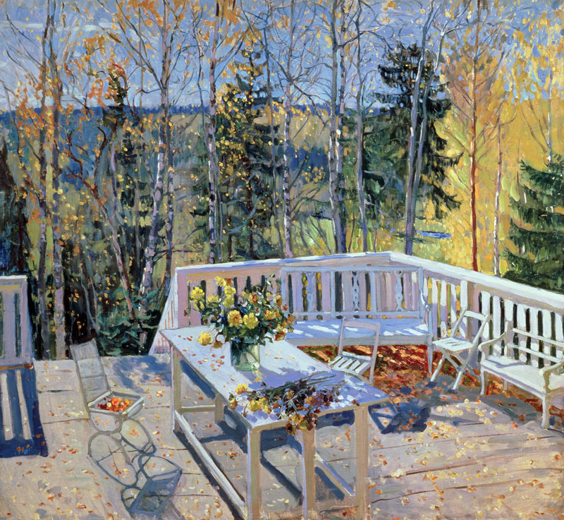 Deserted Terrace van Stanislav Joulianovitch Joukovski