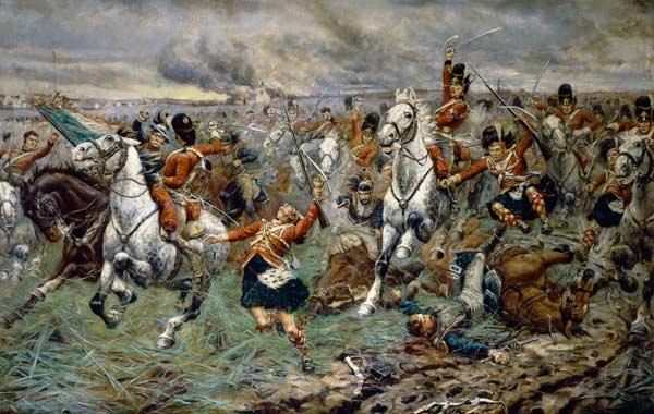 Gordons und Greys an die Front!. Schlacht bei Waterloo. van Stanley Berkeley