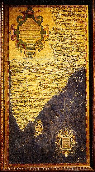 Map of the Indian Peninsula van Stefano Bonsignori