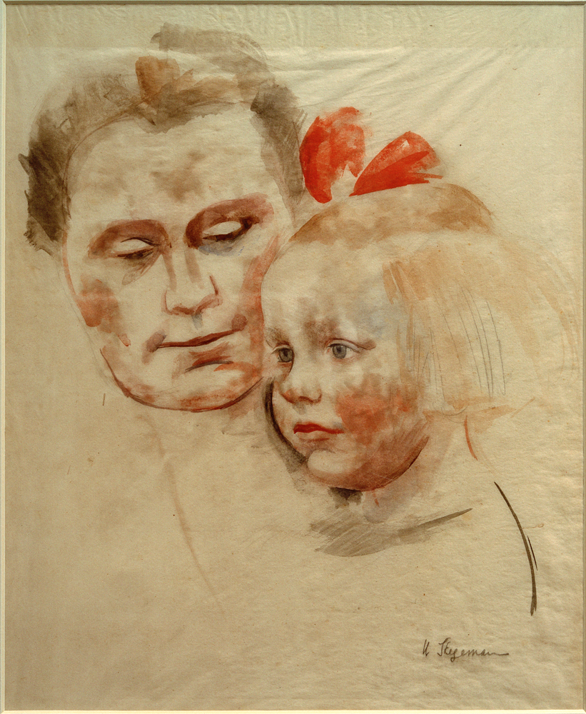 Mutter mit Kind (Anna und Käte Werner) van Stegemann Heinrich