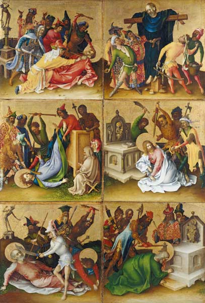 Martyrdom of the Apostles. Right panel van Stephan Lochner