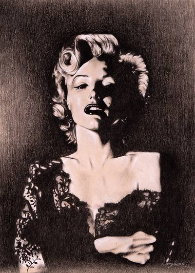 Marilyn Monroe in avondjurk