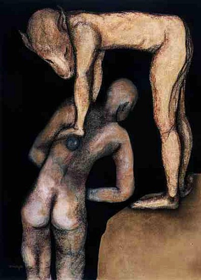 Playing the Game, 1999 (pastel on paper)  van Stevie  Taylor