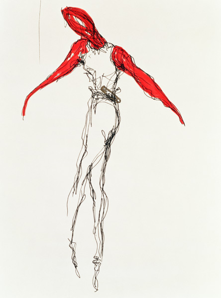 The Dancer, 1997 (ink on paper)  van Stevie  Taylor