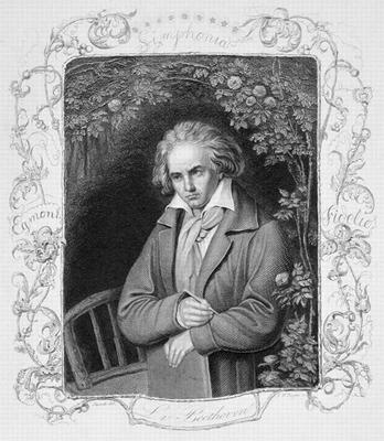 Ludwig van Beethoven (1700-1827) engraved by Albert Henry Payne (1812-1902) (engraving) van Storck