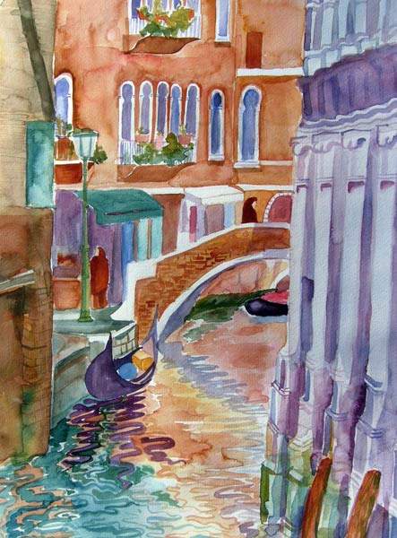 Venecian Canal van Mary Stubberfield
