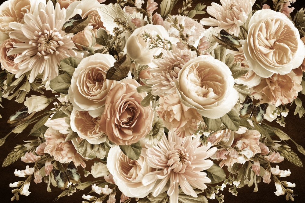 Morning Blooms Sepia van Sue Skellern