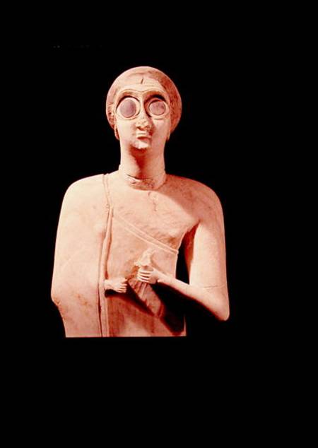 Statue of the Great Goddess, from Tell Asmar van Sumerian