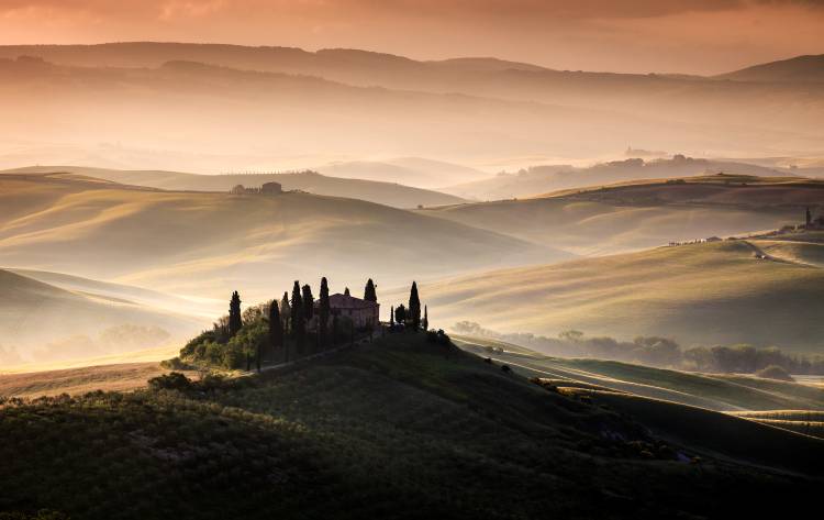 A Tuscan Country Landscape van Sus Bogaerts