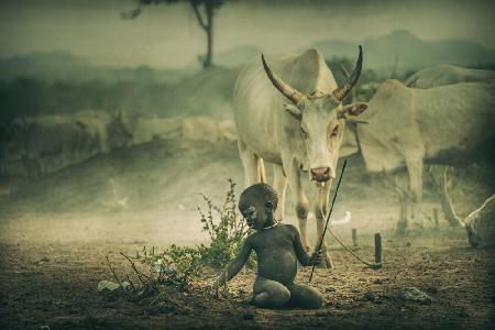 LITTLE BOY-CHILDREN OF MUNDARI, SOUTH SUDAN 2021