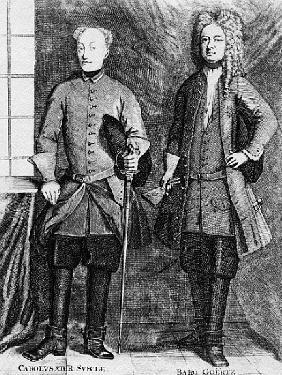 Charles XII of Sweden with his advisor Baron Gortz