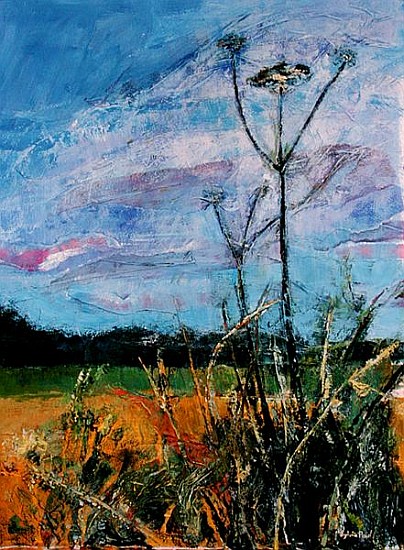 Field Corner (mixed media and collage on paper)  van Sylvia  Paul