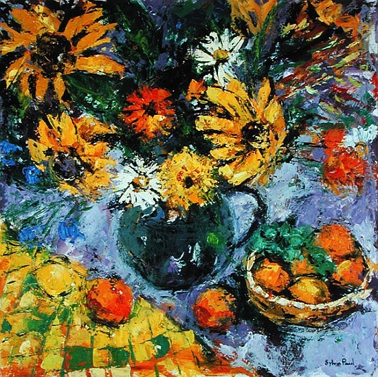 Garden Sunflowers van Sylvia  Paul