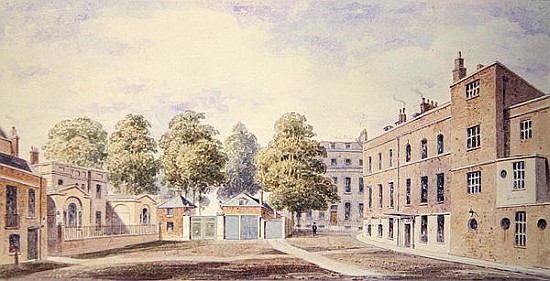 View of Whitehall Yard van T. Chawner