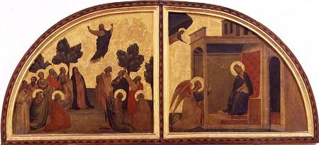The Ascension and the Annunciation, lunette van Taddeo Gaddi