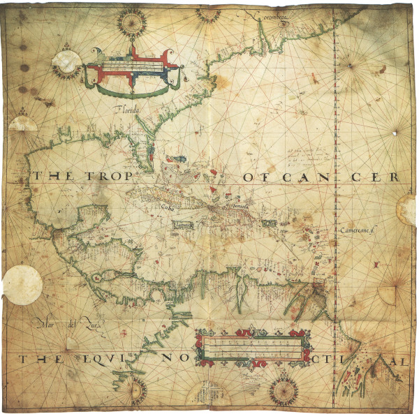 Central America , Map by Th.Hood van Th. Hood