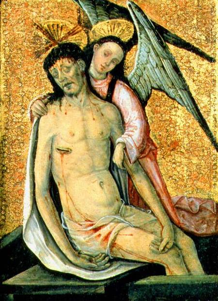 The Dead Christ Supported by an Angel van the Elder Rodrigo de Osona