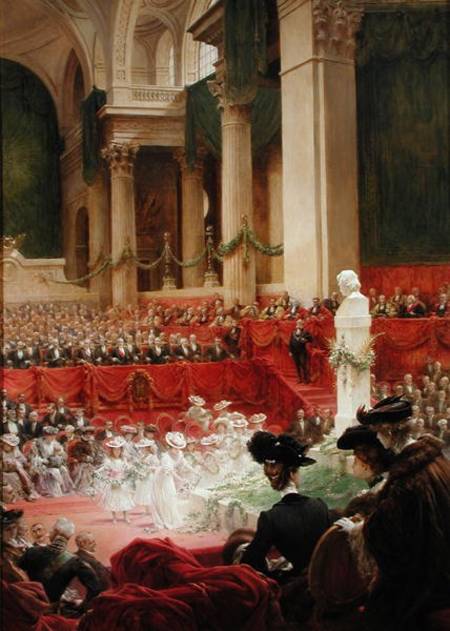 The Ceremony at the Pantheon to Celebrate the Centenary of the Birth of Victor Hugo (1802-85) 26th F van Theobald Chartran