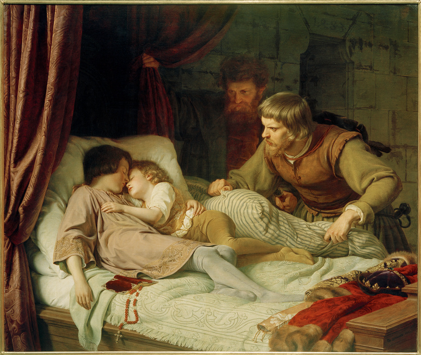 Die Ermordung der Söhne Eduards IV."– van Theodor Hildebrandt