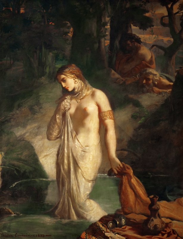 Susanna at her Bath van Théodore Chassériau