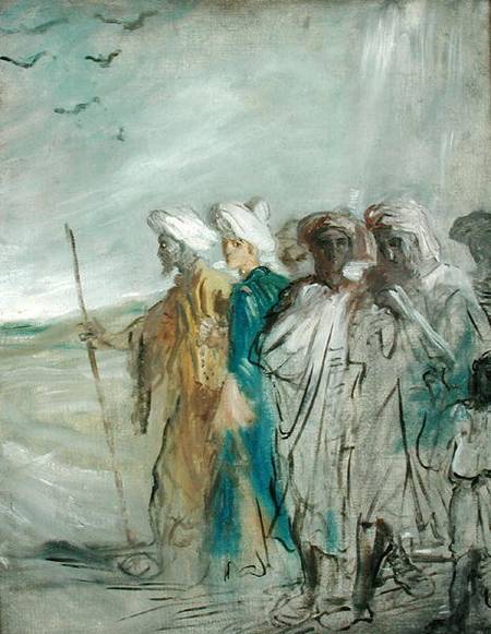 Group of Arabs or, Joseph Sold by his Brothers van Théodore Chassériau