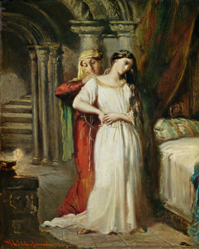 Die Abendtoilette der Desdemona. van Théodore Chassériau