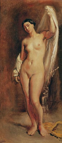 Standing Female Nude, study for the central figure of ''The Tepidarium'' van Théodore Chassériau