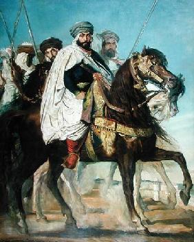 Ali Ben Ahmed, the Last Caliph of Constantine, with his Entourage outside Constantine